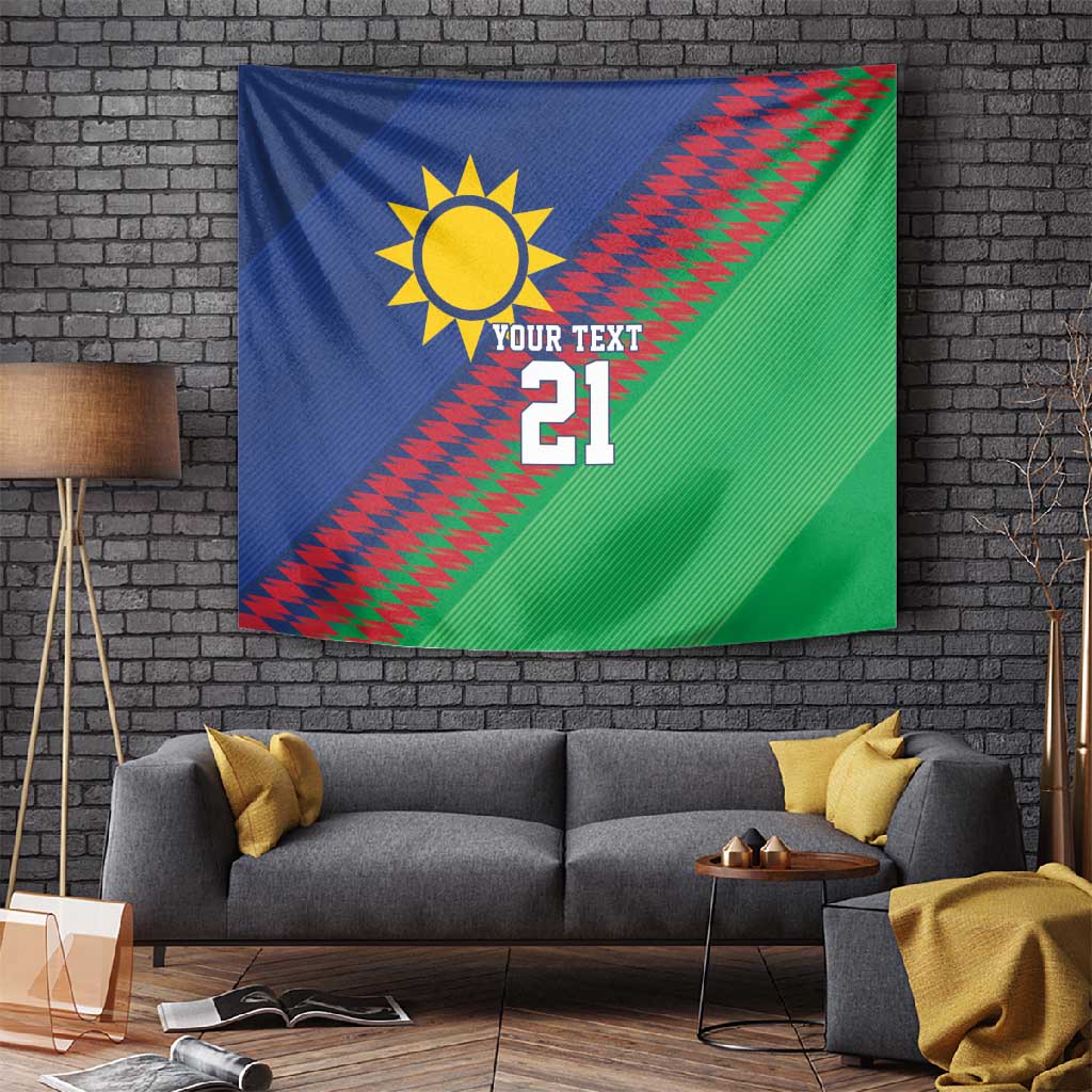Custom Cricket African Namibia Tapestry Namibian Sporty Pattern Flag Motif LT9