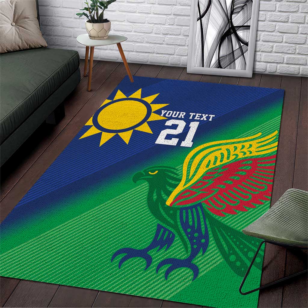 Custom Rugby African Namibia Area Rug Welwitschias African Fish Eagle LT9
