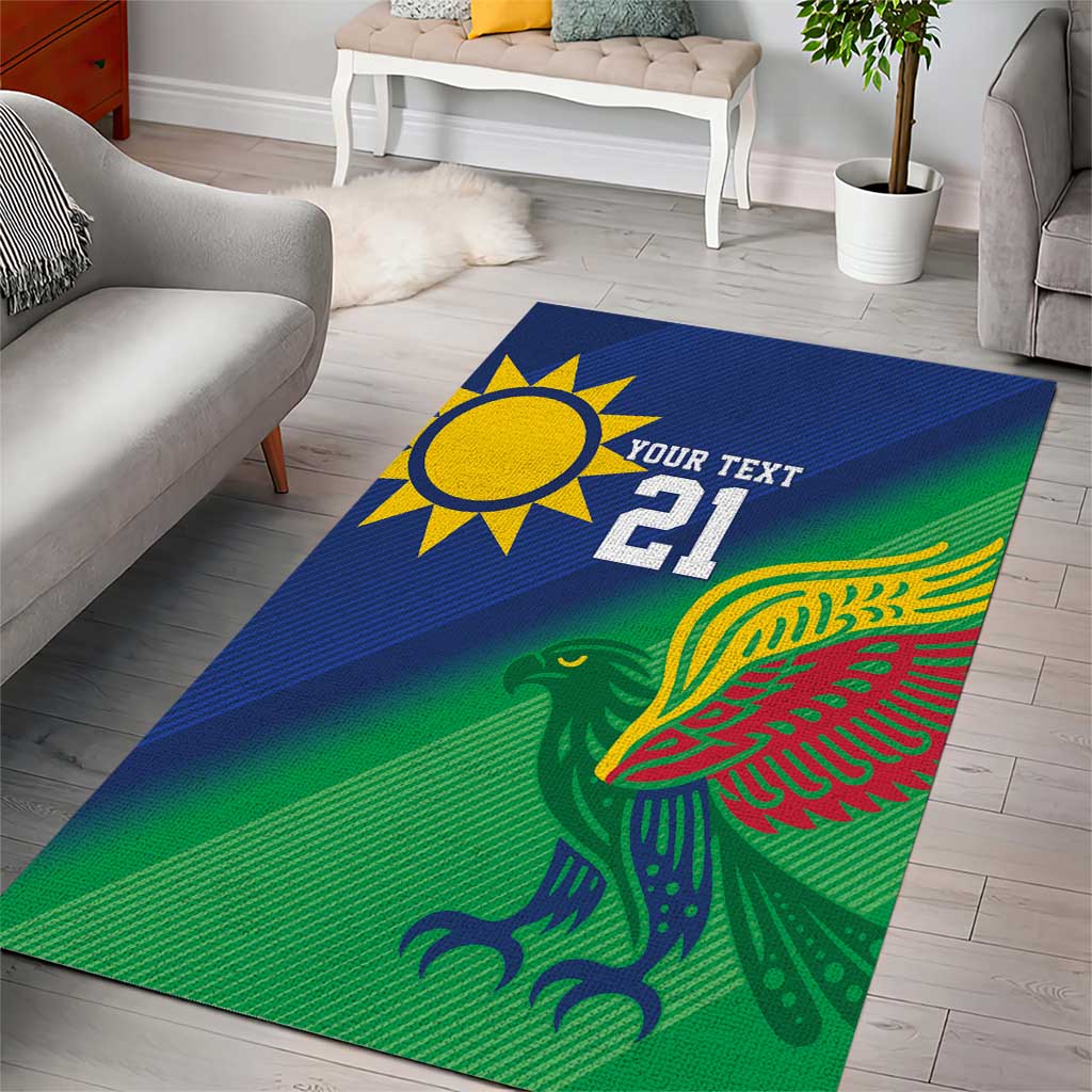 Custom Rugby African Namibia Area Rug Welwitschias African Fish Eagle LT9