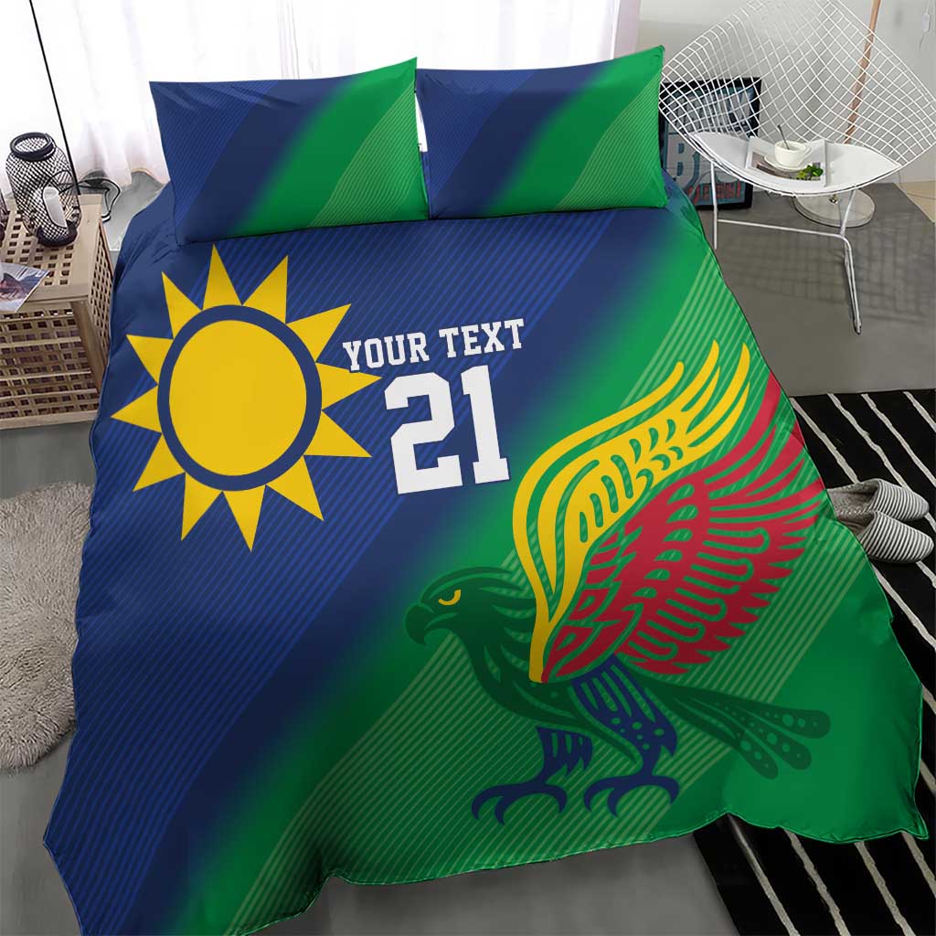 Custom Rugby African Namibia Bedding Set Welwitschias African Fish Eagle LT9