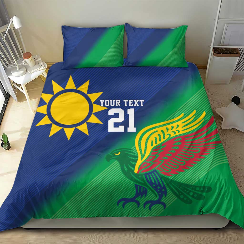Custom Rugby African Namibia Bedding Set Welwitschias African Fish Eagle LT9