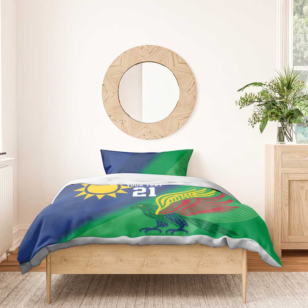 Custom Rugby African Namibia Bedding Set Welwitschias African Fish Eagle LT9