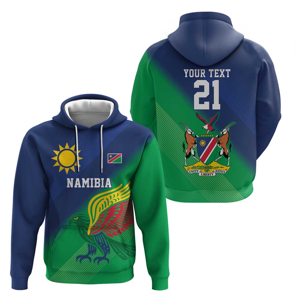 Namibia Rugby Custom Hoodie Welwitschias African Fish Eagle LT9