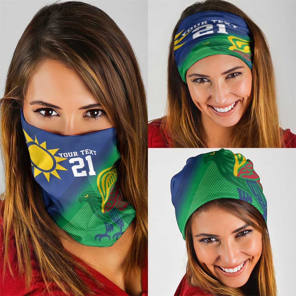 Namibia Rugby Custom Neck Gaiter Welwitschias African Fish Eagle LT9