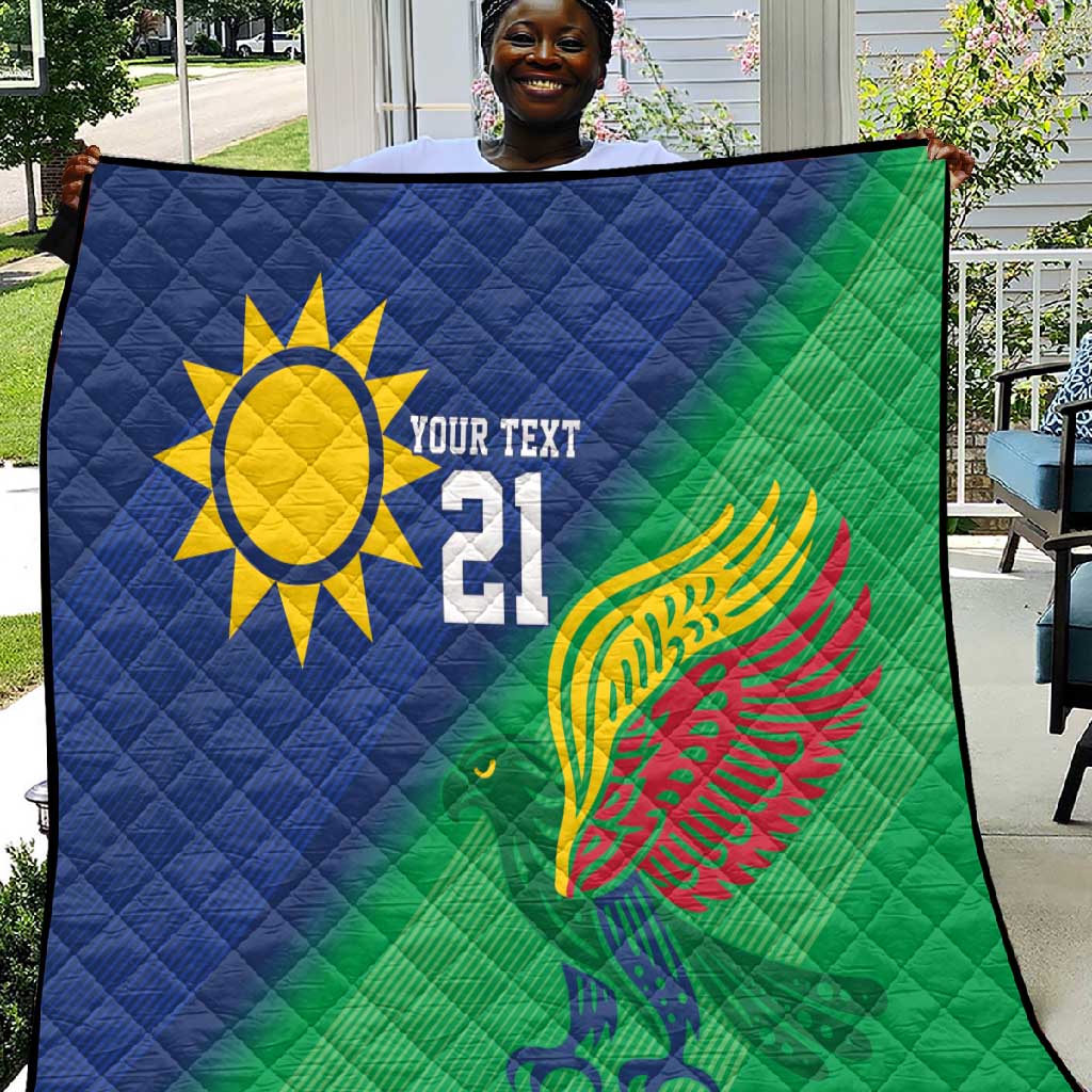 Custom Rugby African Namibia Quilt Welwitschias African Fish Eagle LT9