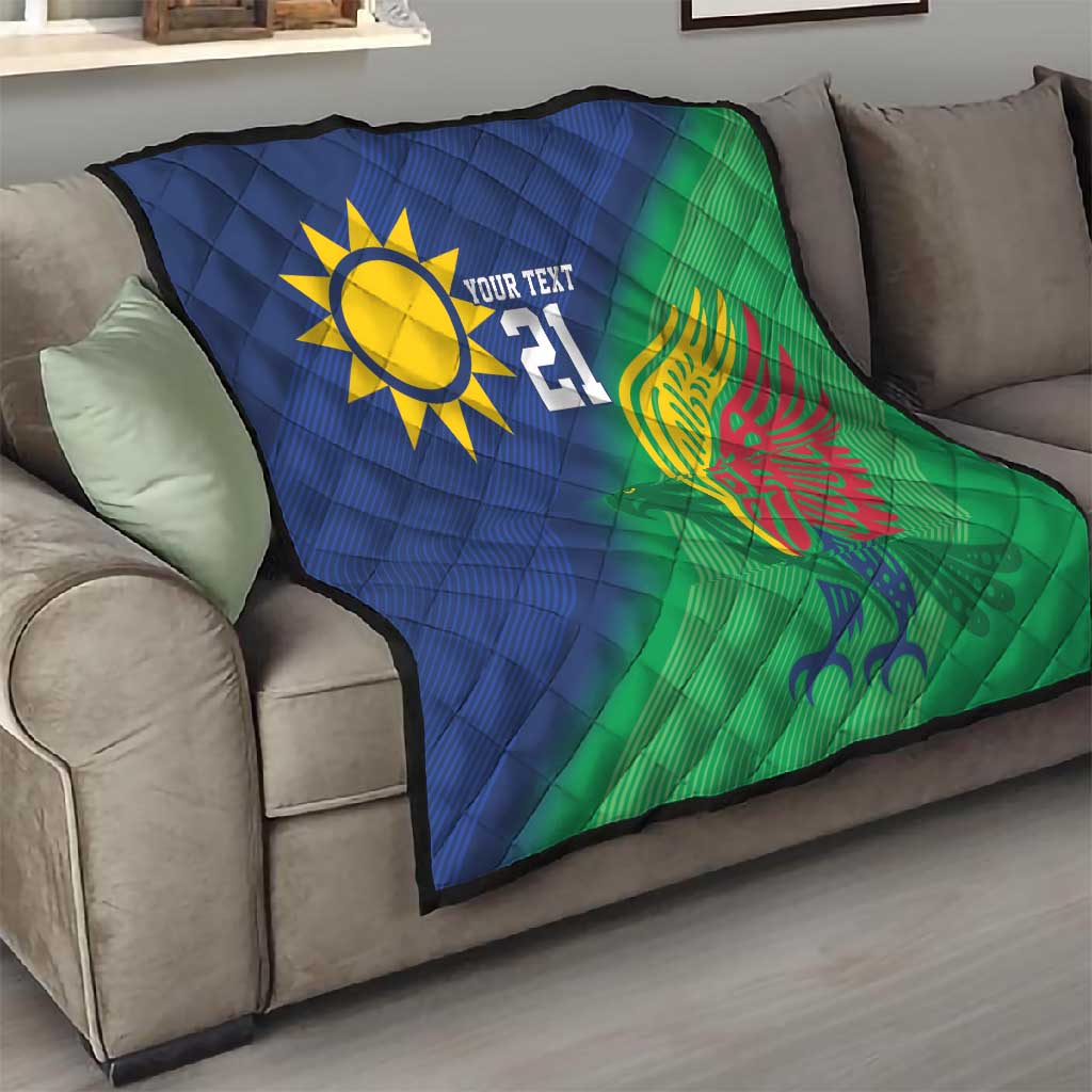 Custom Rugby African Namibia Quilt Welwitschias African Fish Eagle LT9