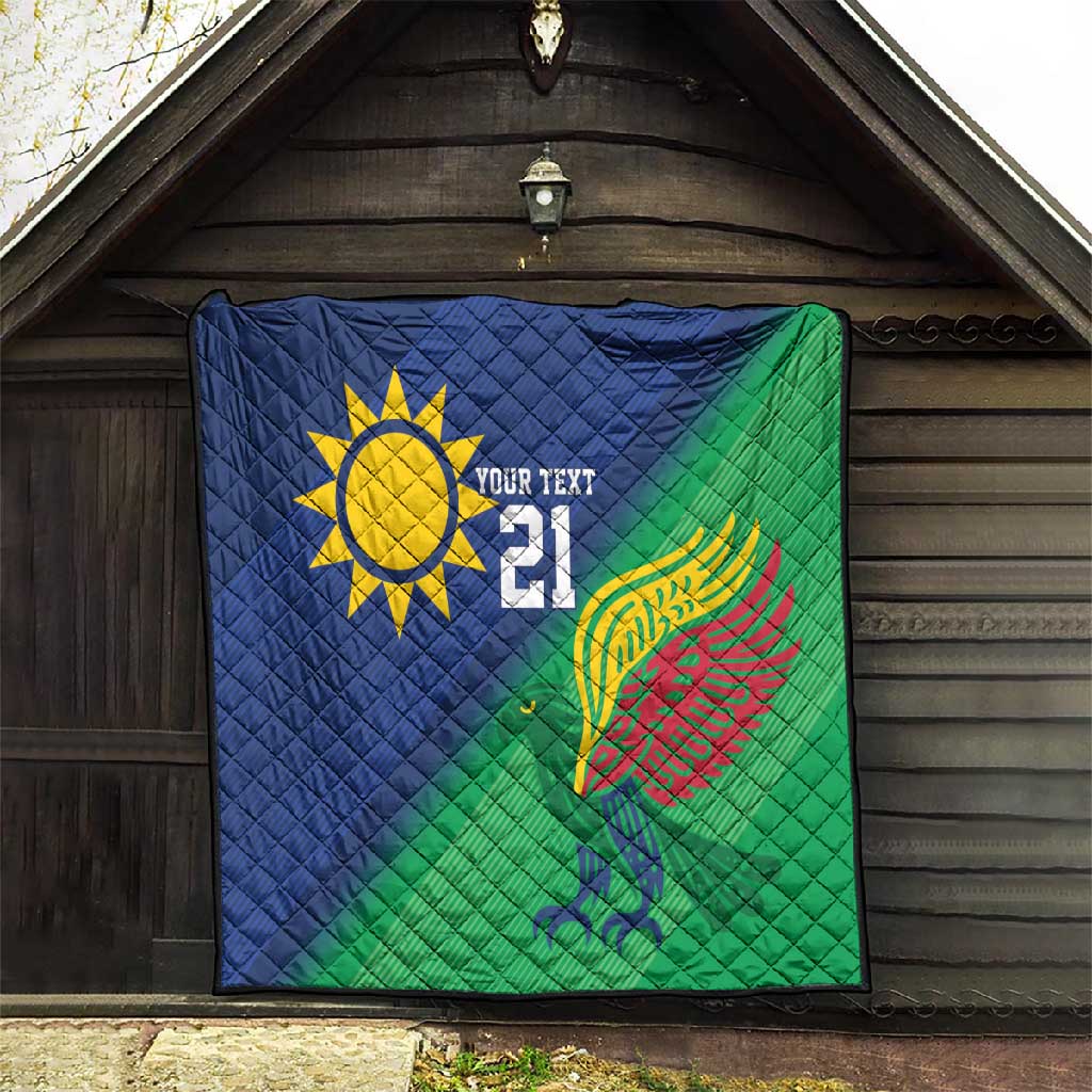 Custom Rugby African Namibia Quilt Welwitschias African Fish Eagle LT9
