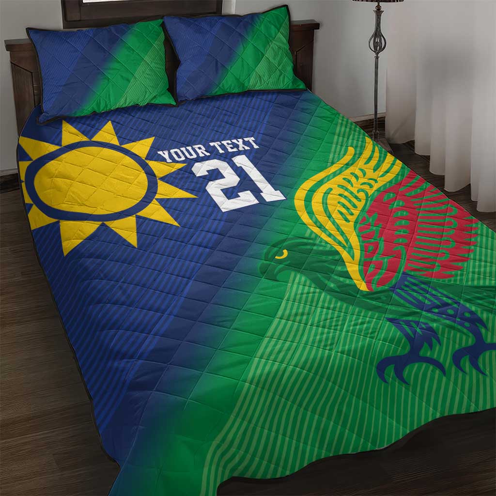 Custom Rugby African Namibia Quilt Bed Set Welwitschias African Fish Eagle LT9