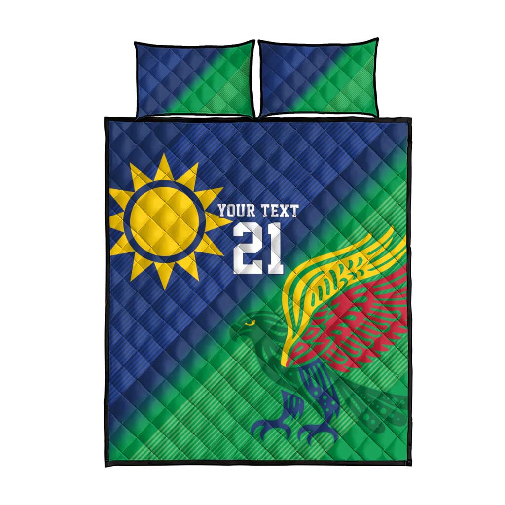 Custom Rugby African Namibia Quilt Bed Set Welwitschias African Fish Eagle LT9
