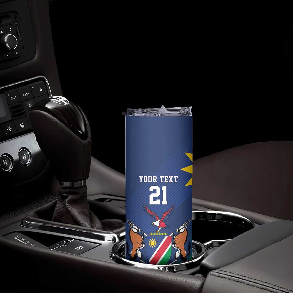 Custom Rugby African Namibia Skinny Tumbler Welwitschias African Fish Eagle LT9