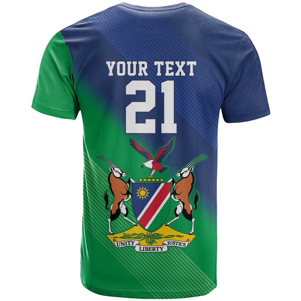 Custom Rugby African Namibia T shirt Welwitschias African Fish Eagle LT9