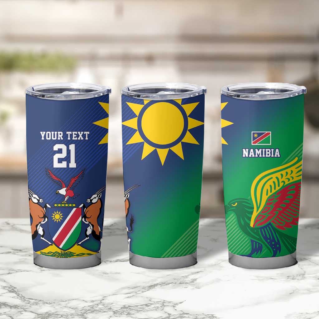 Custom Rugby African Namibia Tumbler Cup Welwitschias African Fish Eagle LT9