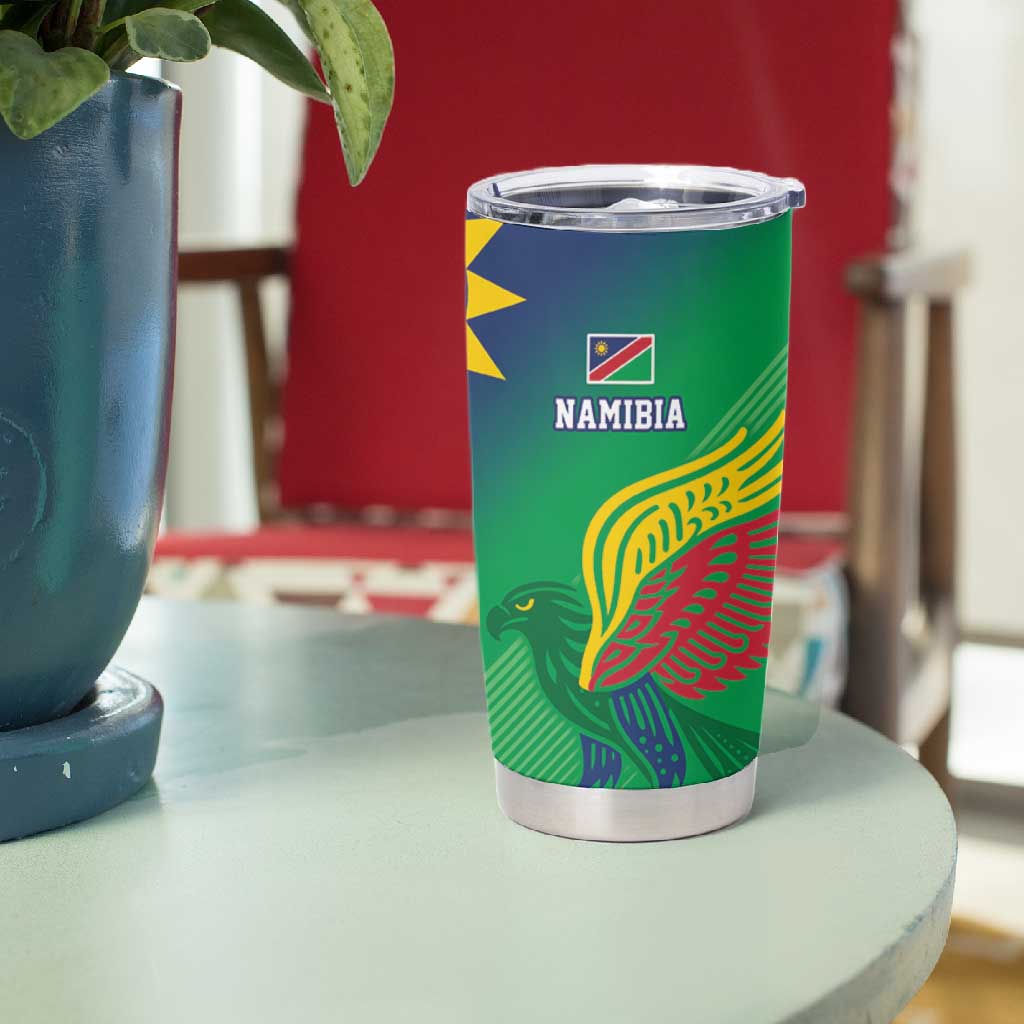 Custom Rugby African Namibia Tumbler Cup Welwitschias African Fish Eagle LT9