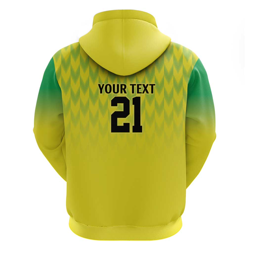 Nigeria Cricket Custom Hoodie Najeriya Yellow Greens Eagle LT9