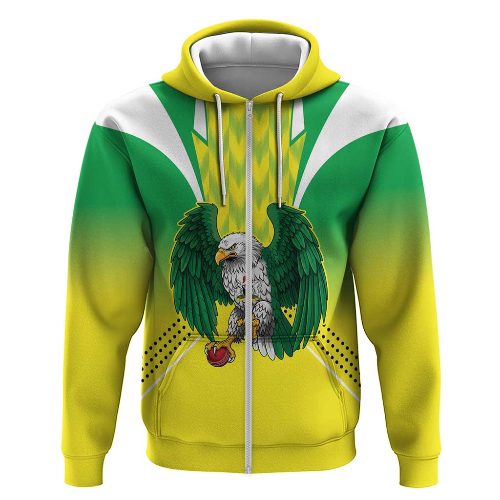 Nigeria Cricket Custom Hoodie Najeriya Yellow Greens Eagle LT9