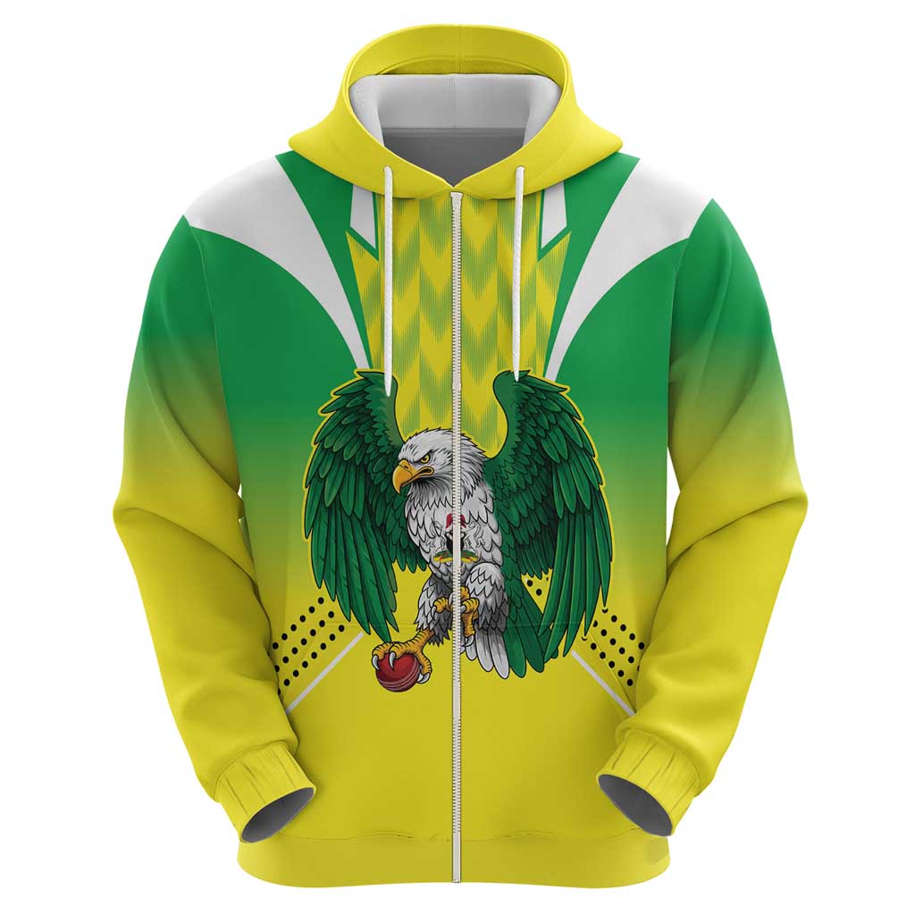 Nigeria Cricket Custom Hoodie Najeriya Yellow Greens Eagle LT9