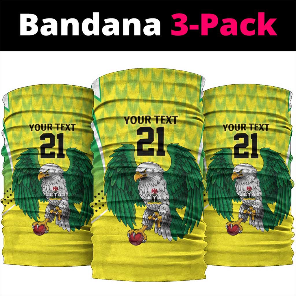 Nigeria Cricket Custom Neck Gaiter Najeriya Yellow Greens Eagle LT9