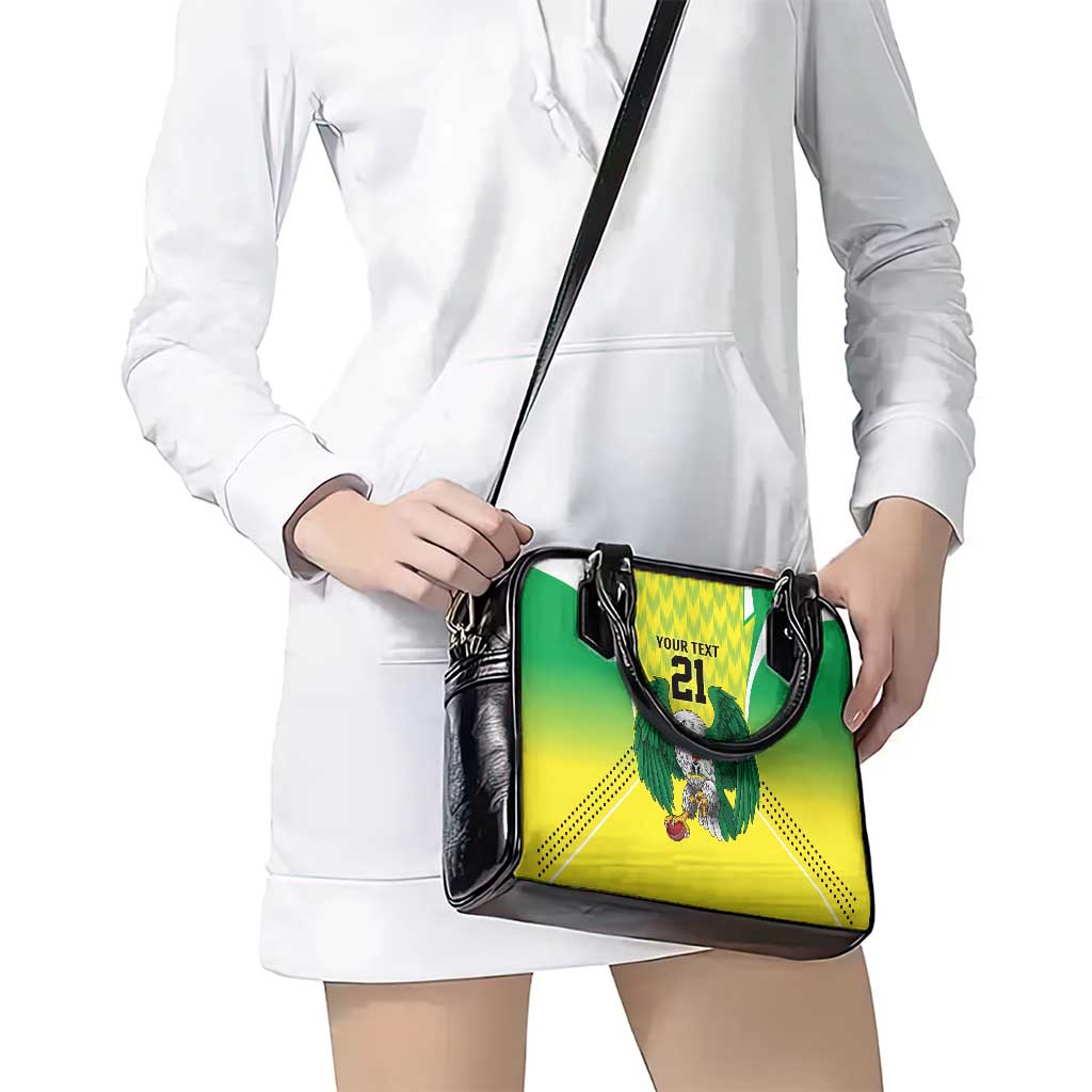Nigeria Cricket Custom Shoulder Handbag Najeriya Yellow Greens Eagle LT9