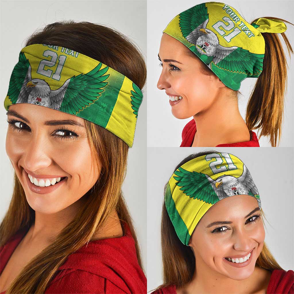 Nigeria Cricket Custom Neck Gaiter Najeriya Angry Eagle Flag Motif LT9