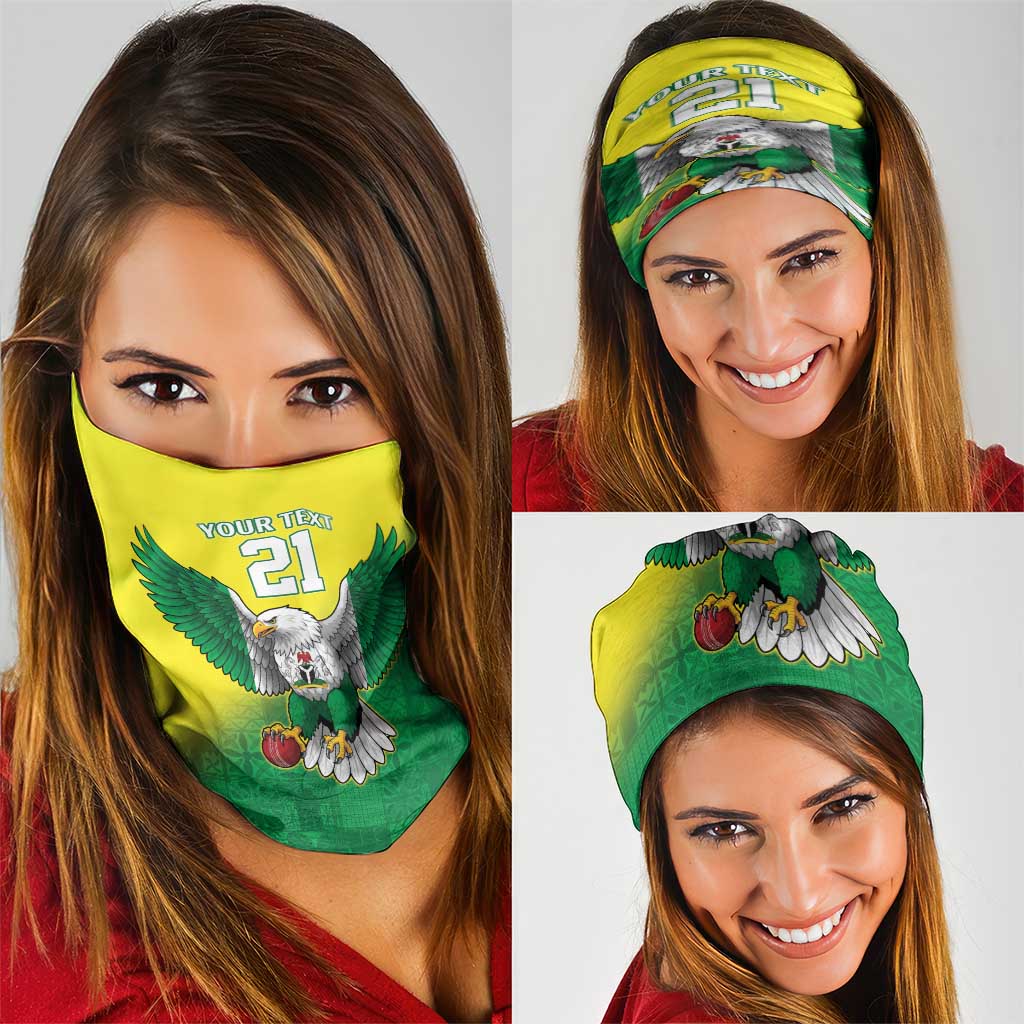 Nigeria Cricket Custom Neck Gaiter Najeriya Angry Eagle Flag Motif LT9
