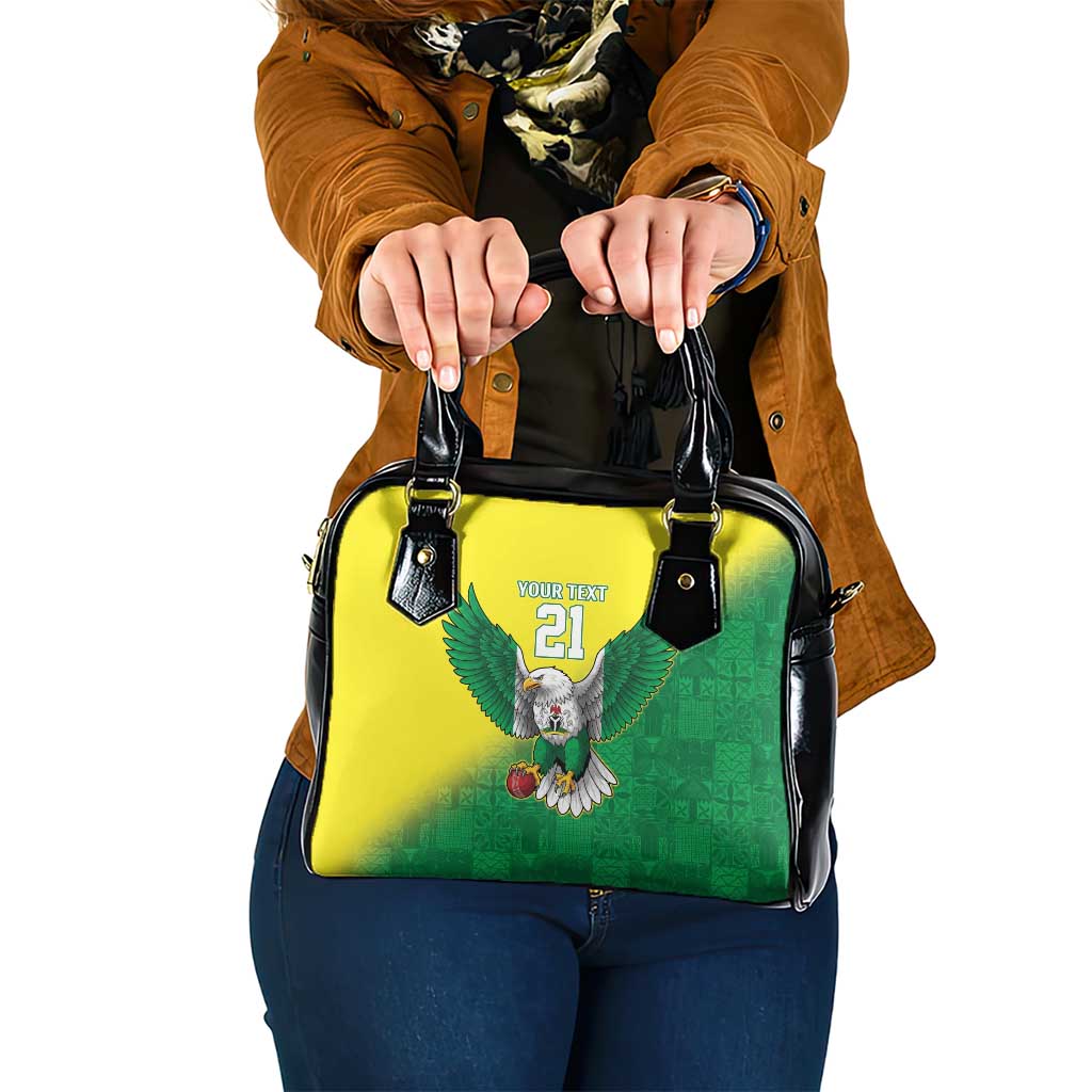 Nigeria Cricket Custom Shoulder Handbag Najeriya Angry Eagle Flag Motif LT9
