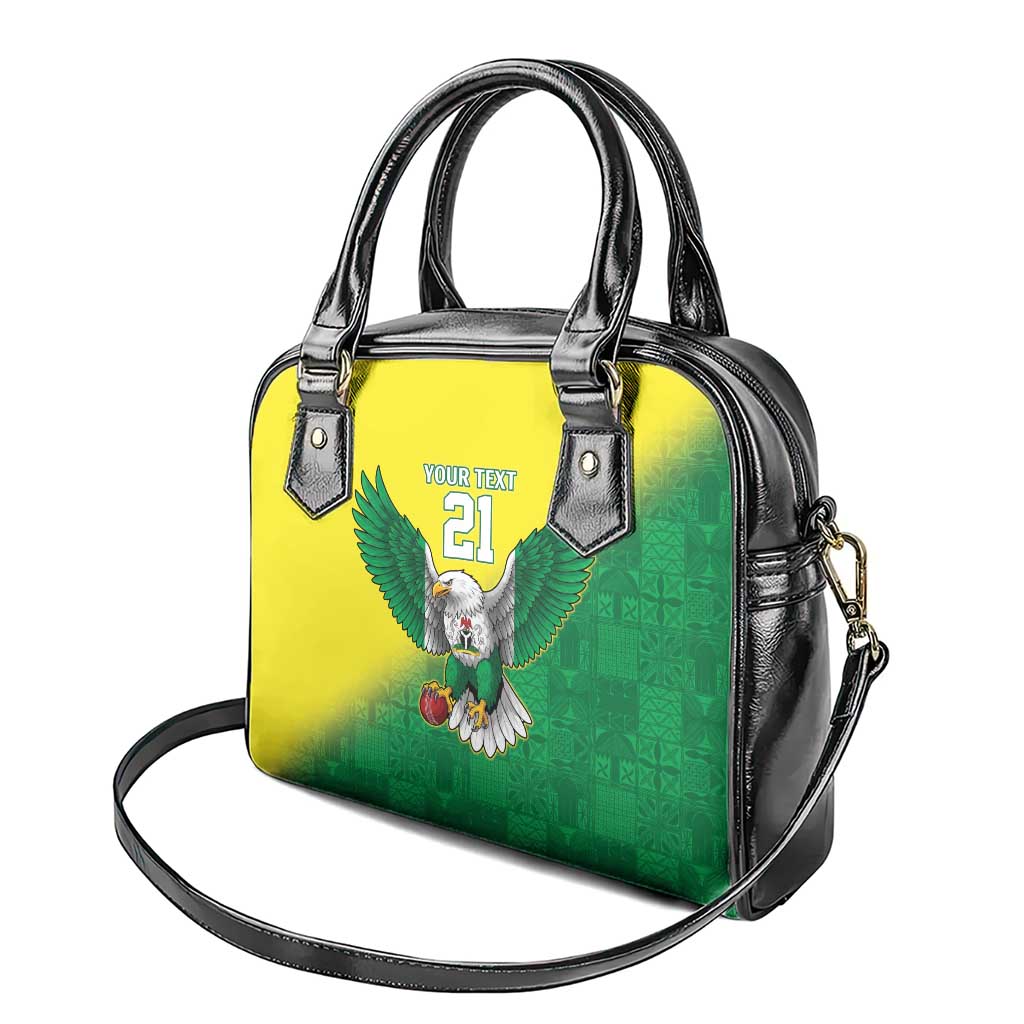 Nigeria Cricket Custom Shoulder Handbag Najeriya Angry Eagle Flag Motif LT9