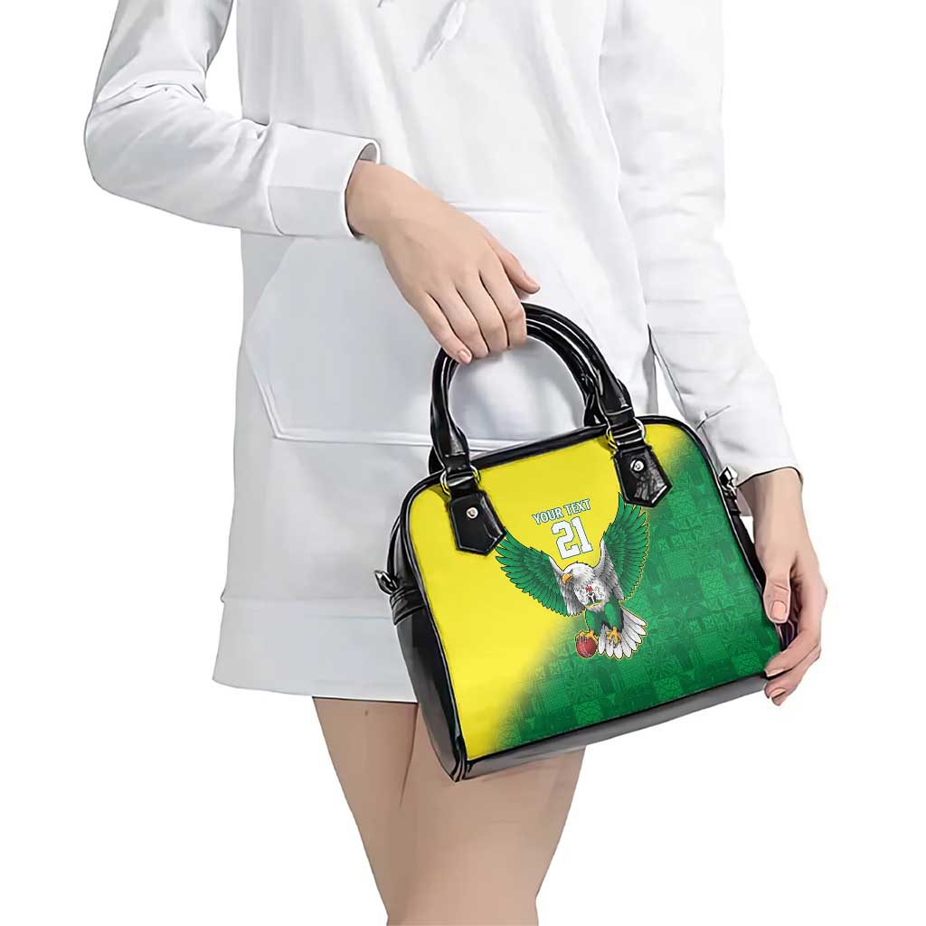 Nigeria Cricket Custom Shoulder Handbag Najeriya Angry Eagle Flag Motif LT9