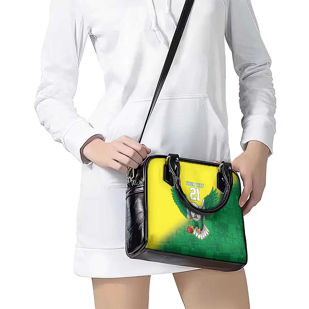 Nigeria Cricket Custom Shoulder Handbag Najeriya Angry Eagle Flag Motif LT9
