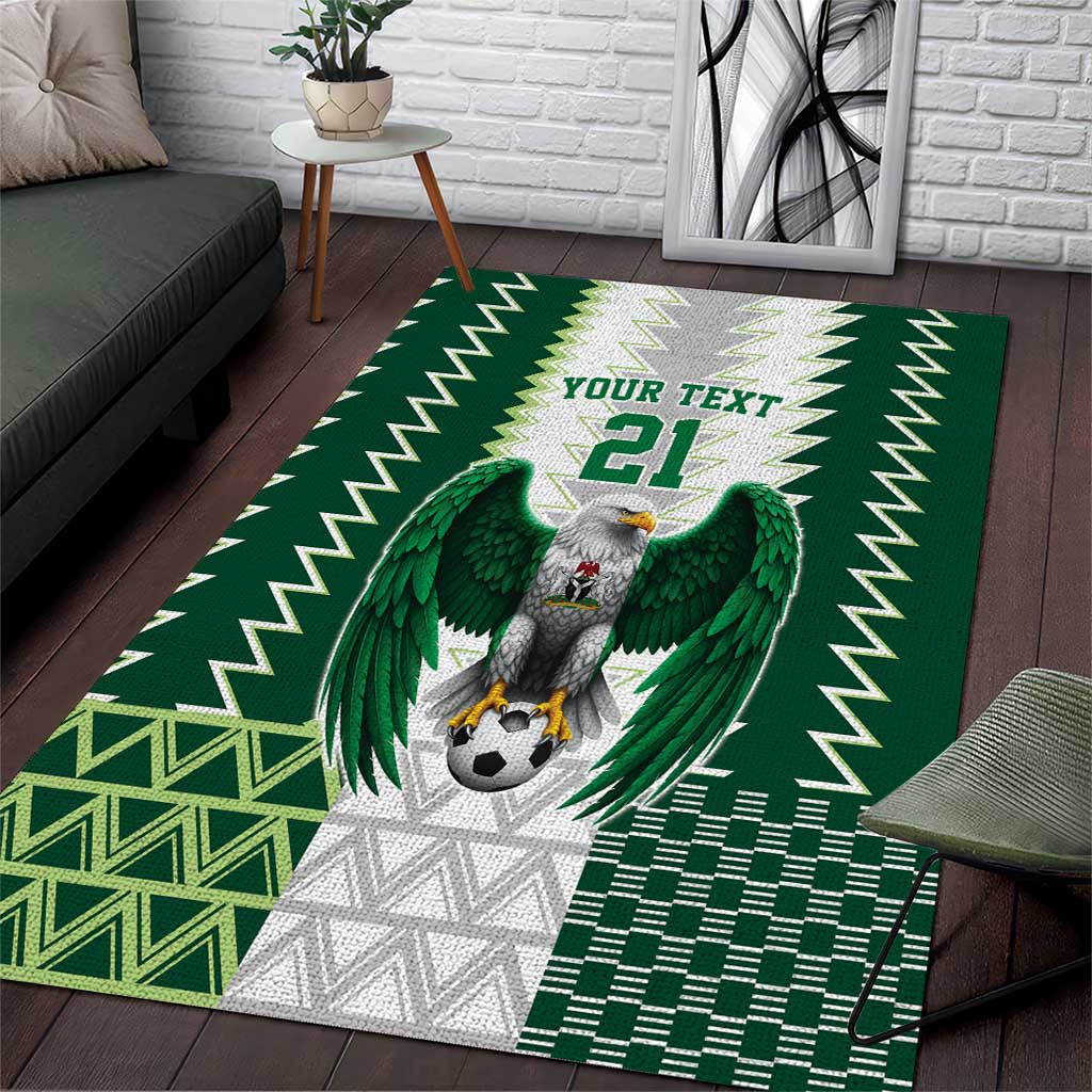 Custom Football African Nigeria Area Rug Classic 20-21 Home Jersey LT9