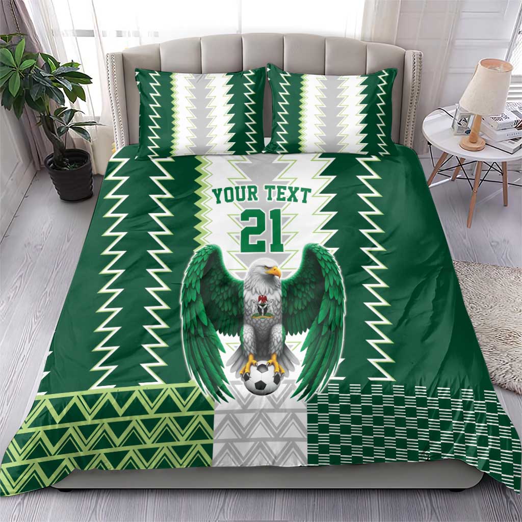 Custom Football African Nigeria Bedding Set Classic 20-21 Home Jersey LT9