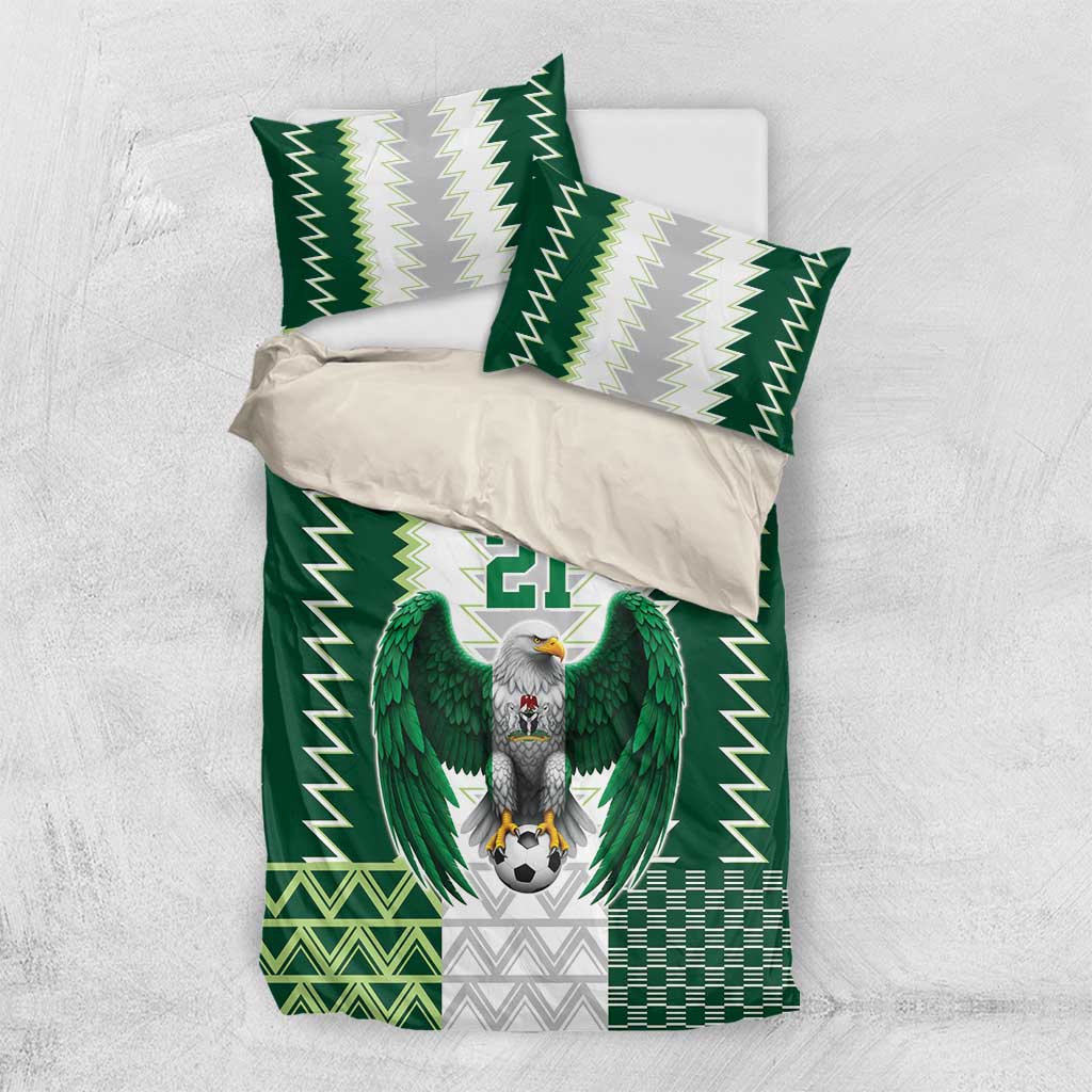 Custom Football African Nigeria Bedding Set Classic 20-21 Home Jersey LT9