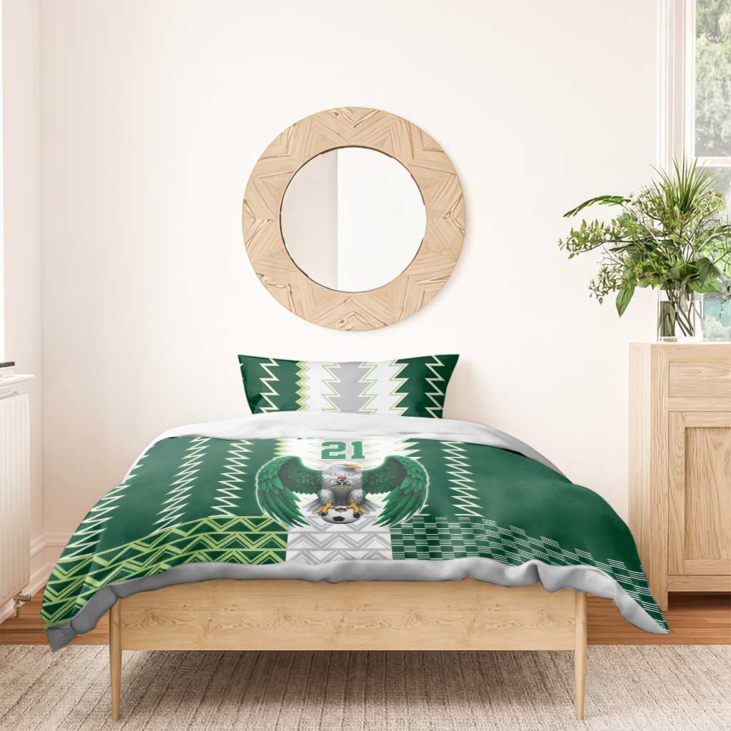Custom Football African Nigeria Bedding Set Classic 20-21 Home Jersey LT9