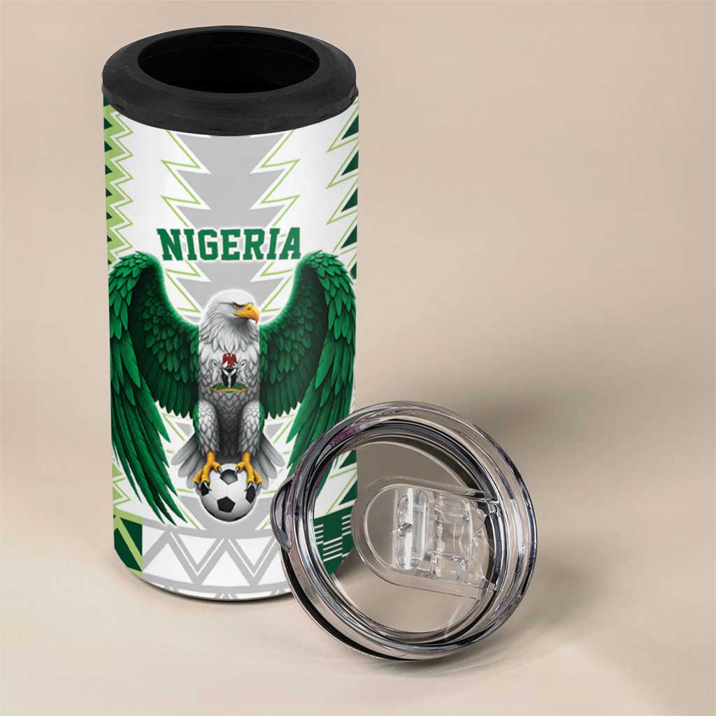 Custom Football African Nigeria 4 in 1 Can Cooler Tumbler Classic 20-21 Home Jersey LT9
