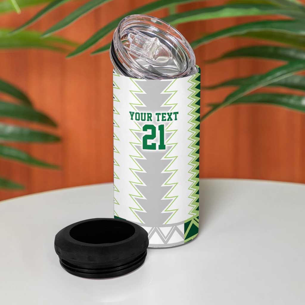 Custom Football African Nigeria 4 in 1 Can Cooler Tumbler Classic 20-21 Home Jersey LT9