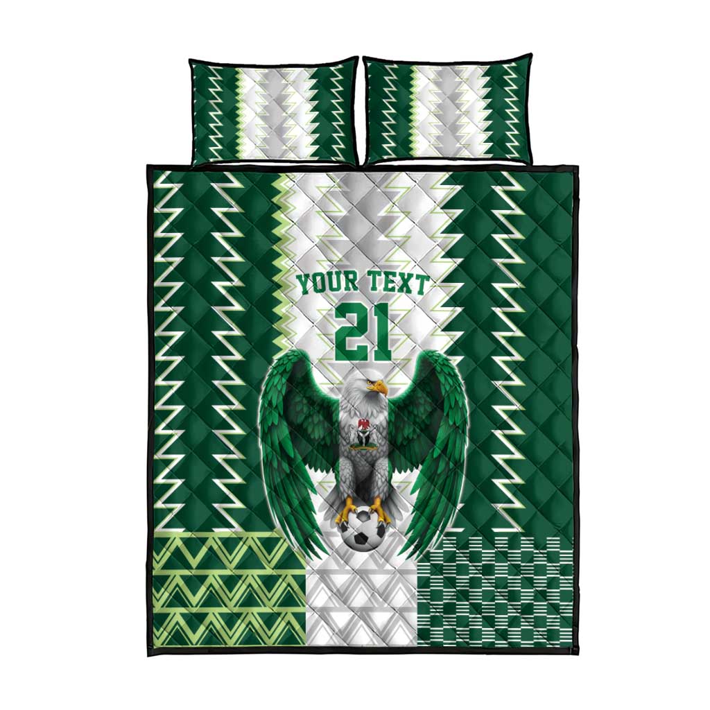 Custom Football African Nigeria Quilt Bed Set Classic 20-21 Home Jersey LT9