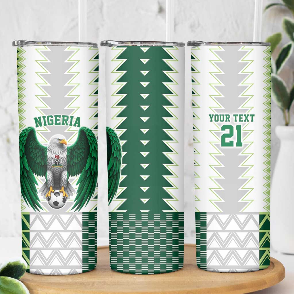 Custom Football African Nigeria Skinny Tumbler Classic 20-21 Home Jersey LT9