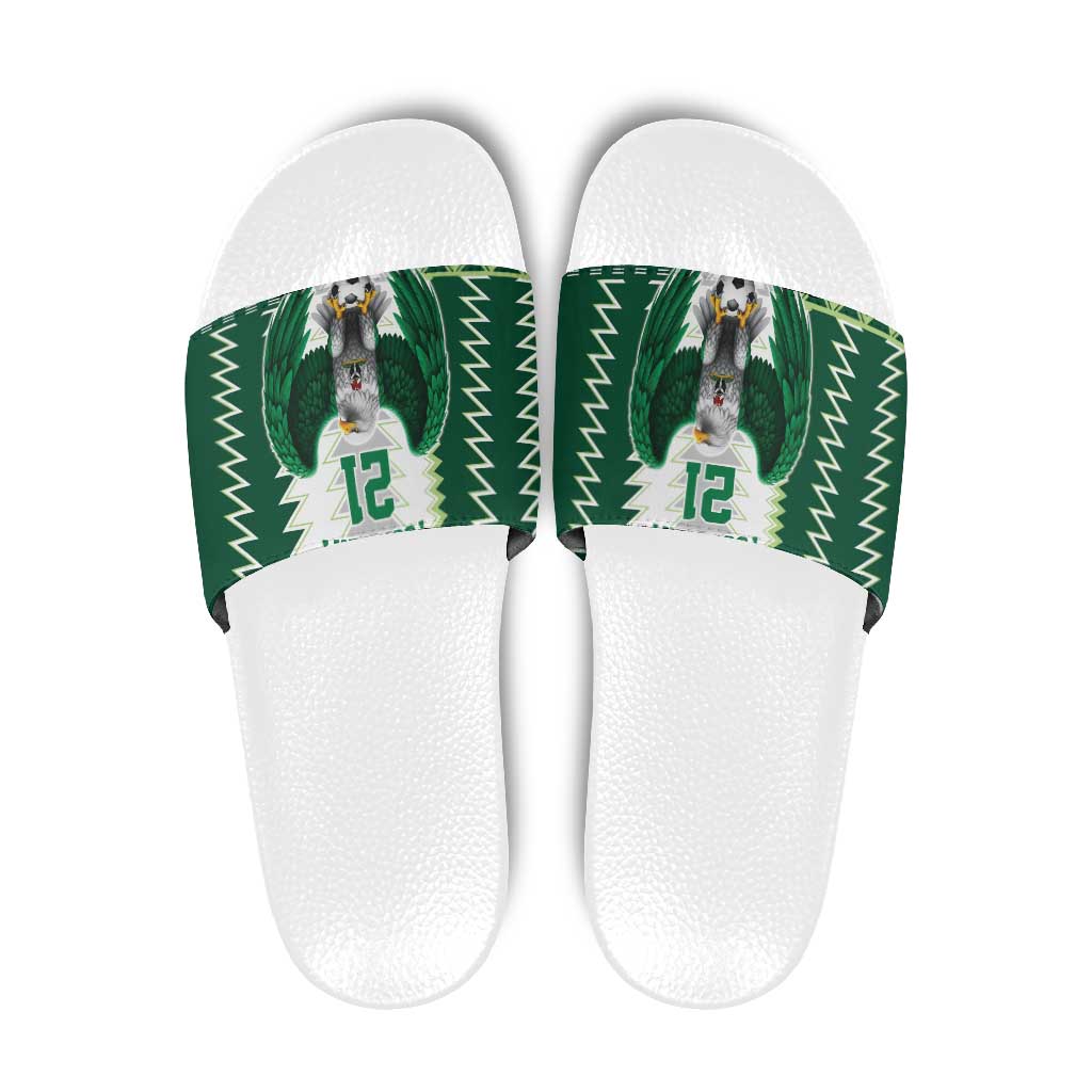 Nigeria Football Custom Slide Sandals Classic 20-21 Home Jersey LT9