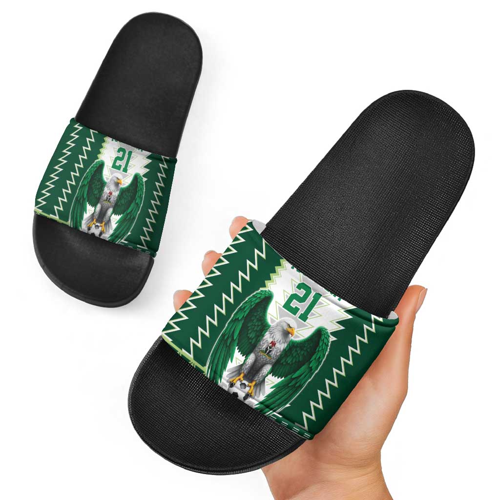 Nigeria Football Custom Slide Sandals Classic 20-21 Home Jersey LT9
