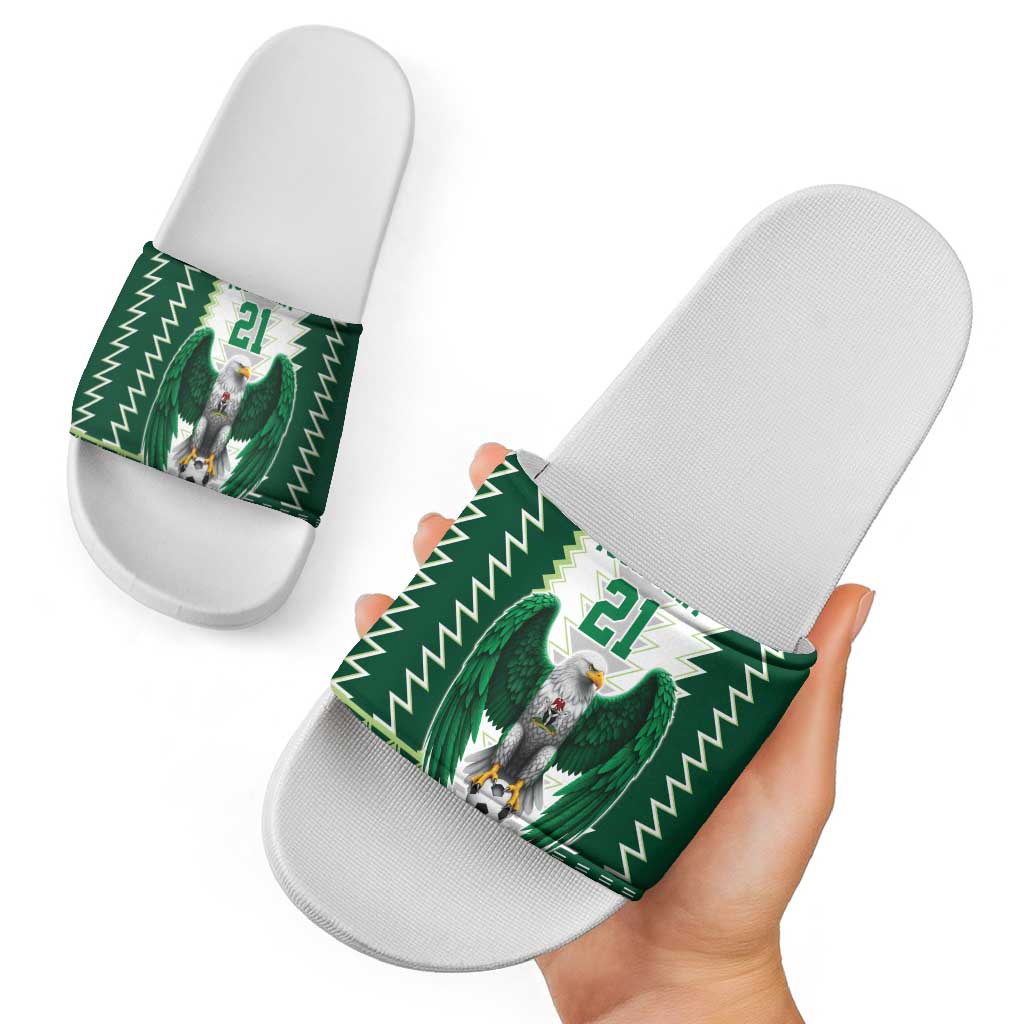 Nigeria Football Custom Slide Sandals Classic 20-21 Home Jersey LT9