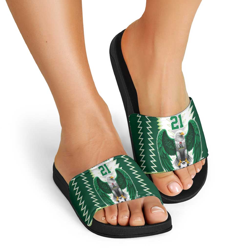 Nigeria Football Custom Slide Sandals Classic 20-21 Home Jersey LT9