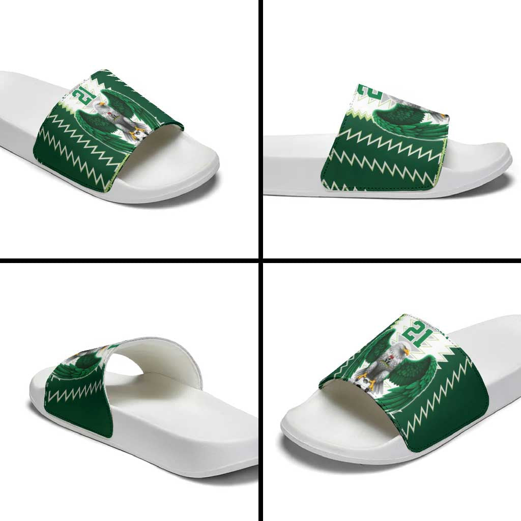 Nigeria Football Custom Slide Sandals Classic 20-21 Home Jersey LT9