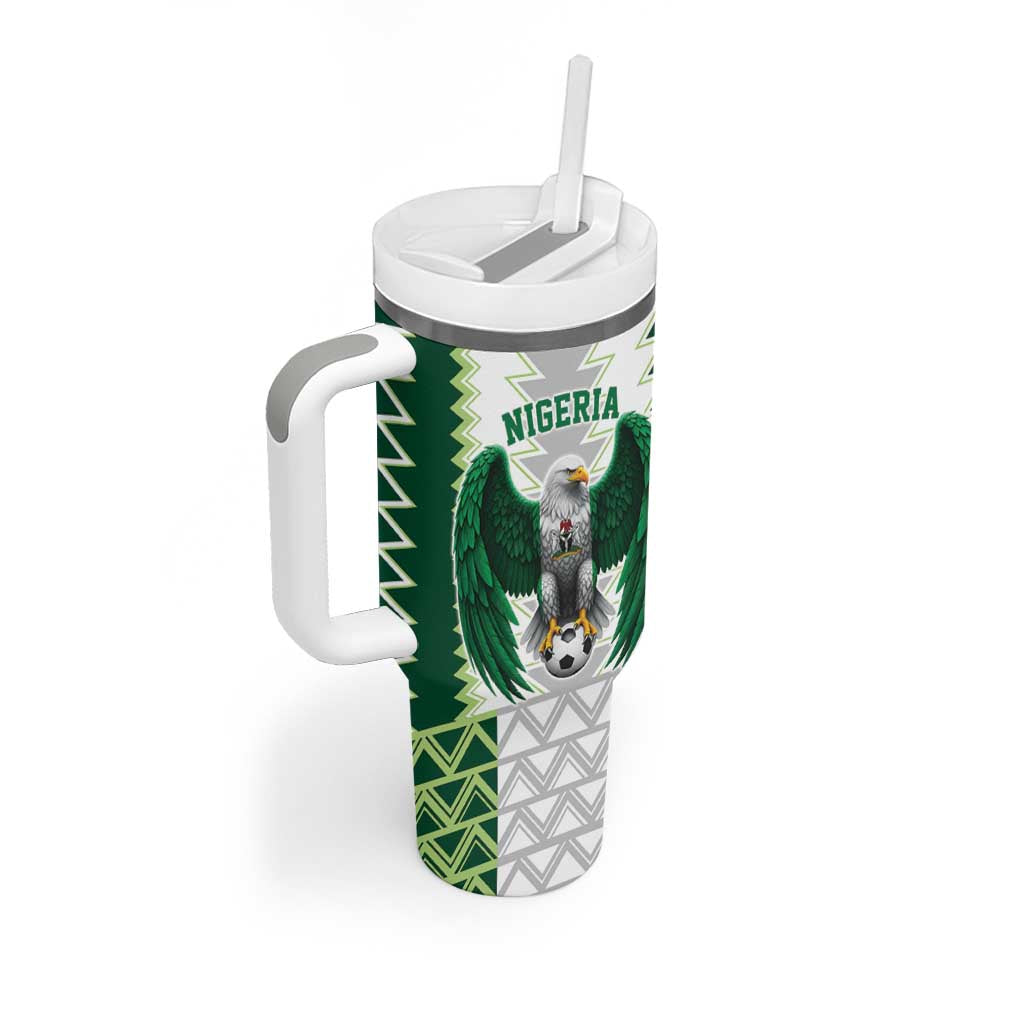 Custom Football African Nigeria Tumbler With Handle Classic 20-21 Home Jersey LT9