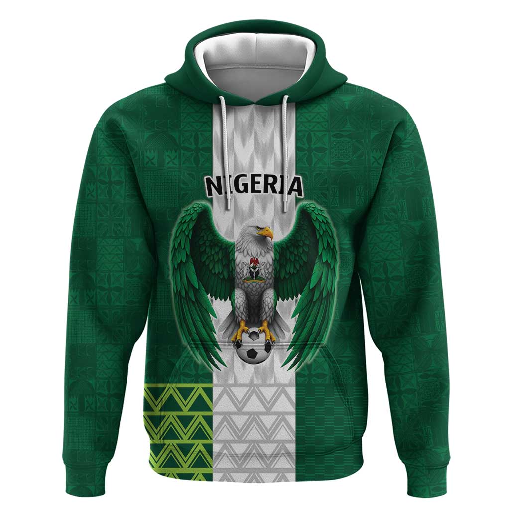 Nigeria Football Custom Hoodie Retro Nigeria 20-21 Eagle Flag Motif LT9