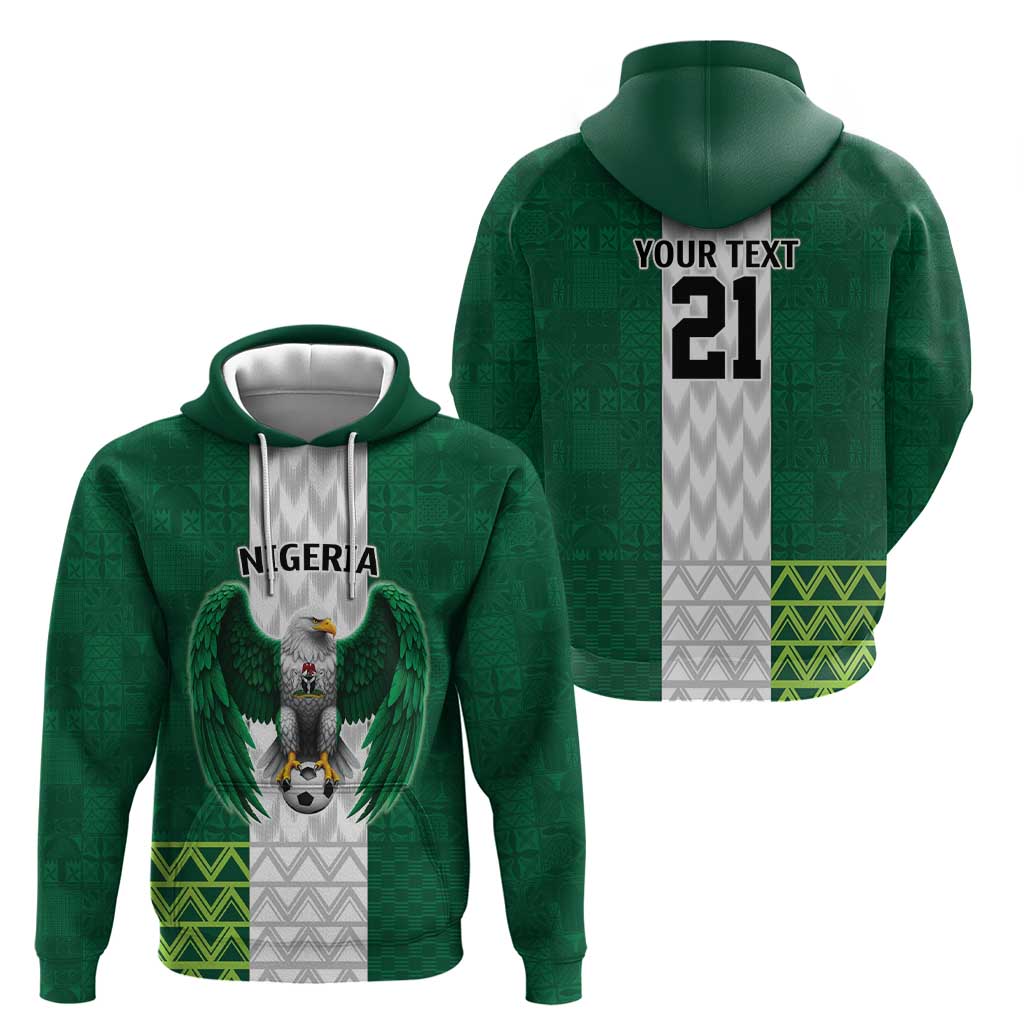 Nigeria Football Custom Hoodie Retro Nigeria 20-21 Eagle Flag Motif LT9
