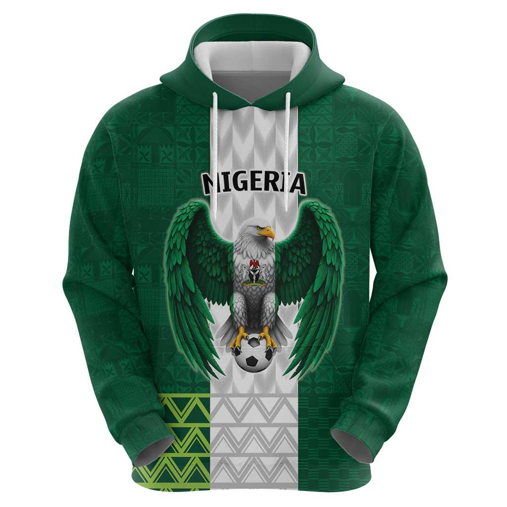 Nigeria Football Custom Hoodie Retro Nigeria 20-21 Eagle Flag Motif LT9