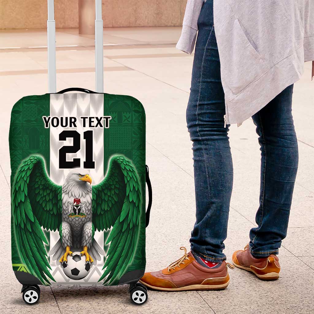 Nigeria Football Custom Luggage Cover Retro Nigeria 20-21 Eagle Flag Motif LT9