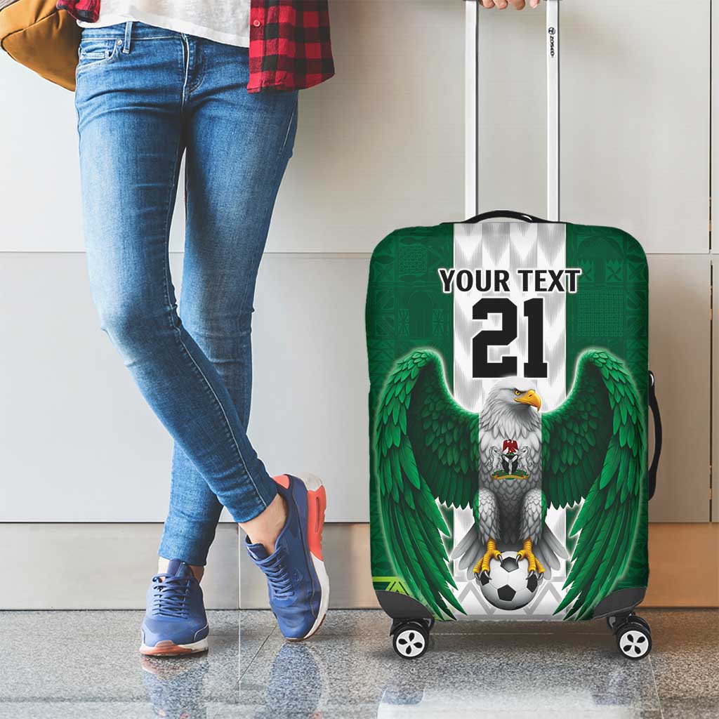 Nigeria Football Custom Luggage Cover Retro Nigeria 20-21 Eagle Flag Motif LT9