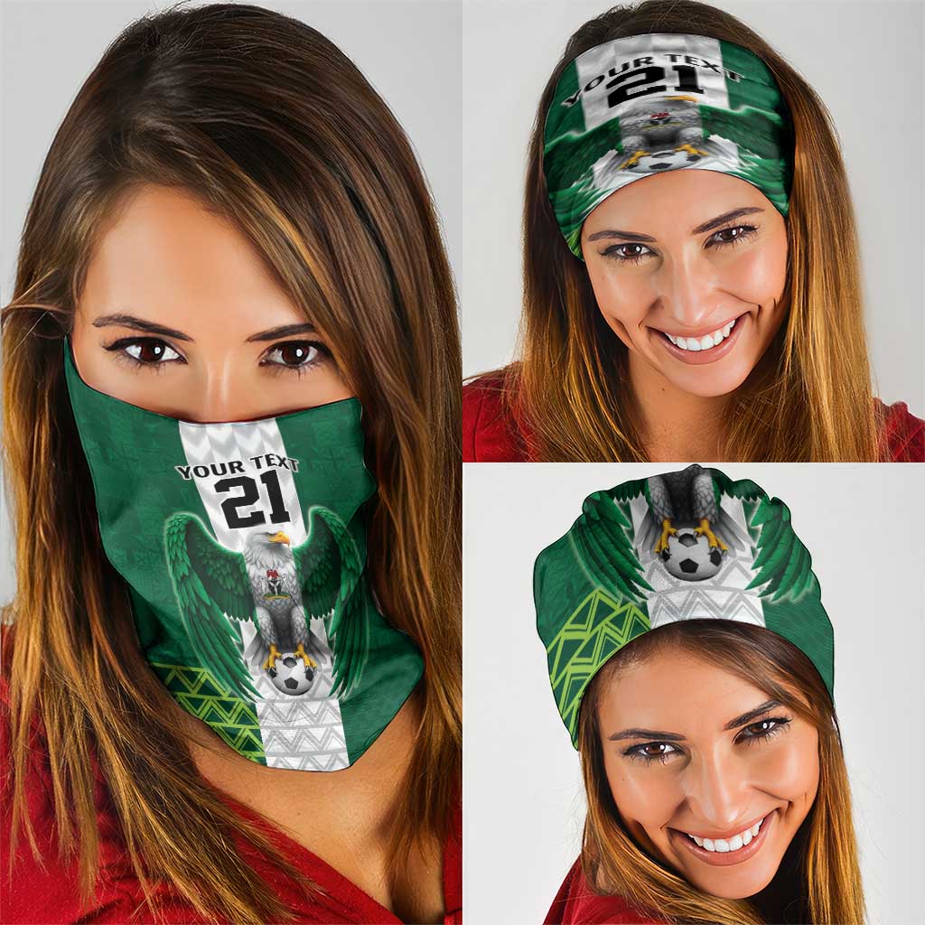 Nigeria Football Custom Neck Gaiter Retro Nigeria 20-21 Eagle Flag Motif LT9