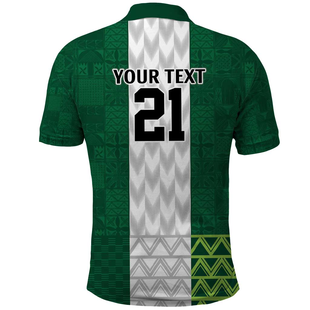 Nigeria Football Custom Polo Shirt Retro Nigeria 20-21 Eagle Flag Motif LT9