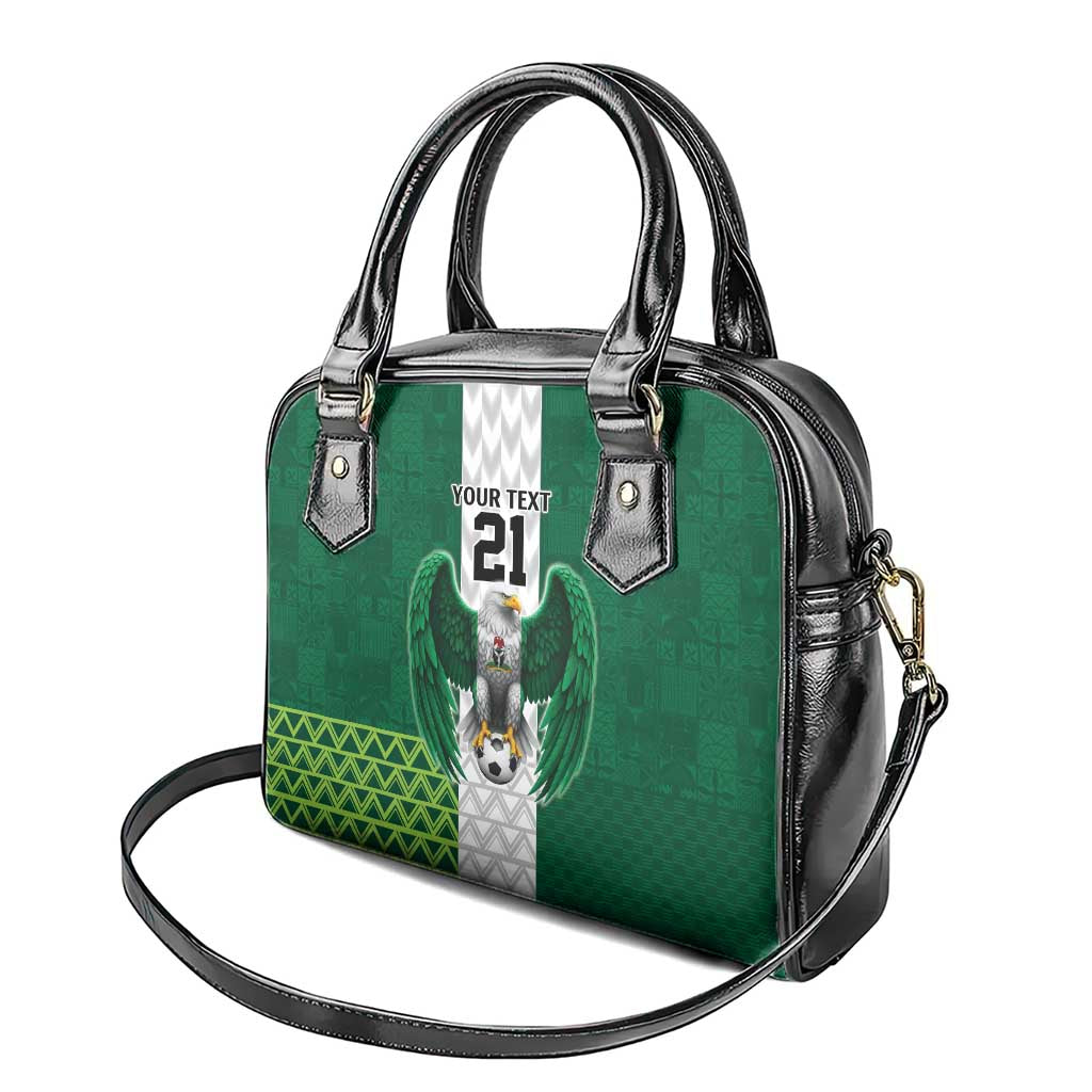 Nigeria Football Custom Shoulder Handbag Retro Nigeria 20-21 Eagle Flag Motif LT9